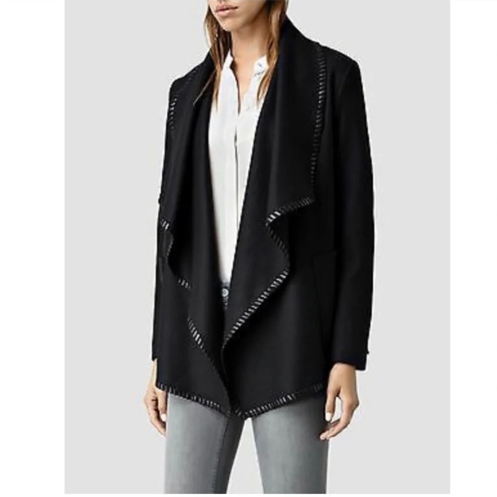 All Saints Roux Wool Jacket - Picture 1 of 8